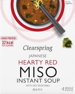 Clearspring - Hearty Red & Sea Veg Miso Soup (4 x 10g) - 8 x 40g
