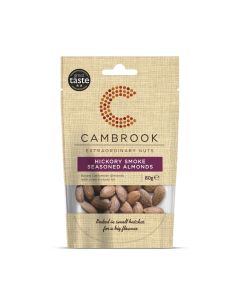 Cambrook - Hickory Smoke Seasoned Almonds  - 9 x 80g