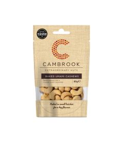 Cambrook - Baked Umami Cashews  - 9 x 80g