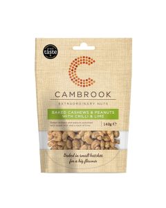 Cambrook - Baked Cashews & Peanuts with Chilli & Lime  - 10 x 140g