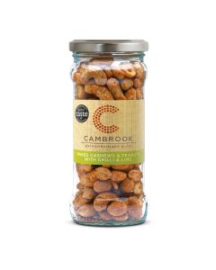 Cambrook - Jar of Baked Chilli & Lime Cashews and Peanuts  - 6 x 170g