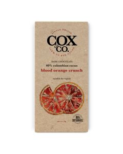 Cox&Co. - 60% Blood Orange Crunch Single Origin Dark Chocolate Bar - 12 x 70g
