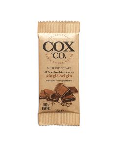 Cox&Co. - 41% Milk Chocolate Single Origin Milk Chocolate Bar - 26 x 15g