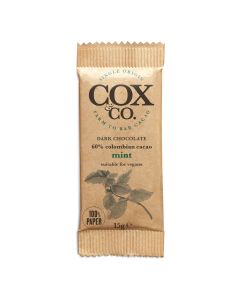 Cox&Co. - 60% Mint Single Origin Dark Chocolate Bar - 26 x 15g