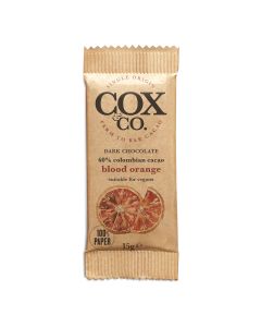 Cox&Co. - 60% Blood Orange Single Origin Dark Chocolate Bar - 26 x 15g