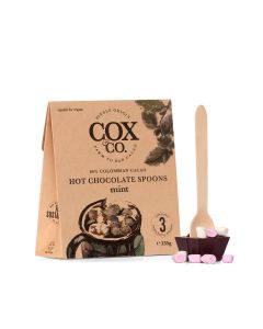 Cox&Co. - 60% Mint Dark Hot Chocolate Spoons Trio - 6 x 135g