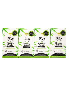The Cheeky Panda - 3ply 10 Sheets/8 Single Pocket Tissue - 12 x 120g