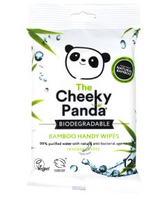The Cheeky Panda - 12 Piece Biodegradable Bamboo Handy Wipes Pack   - 72 x 50g