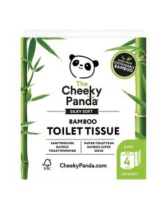 The Cheeky Panda - 3ply 4 Rolls Toilet Tissue - 6 x 530g