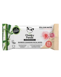 The Cheeky Panda - Rose Scented Facial Cleansing Wipes Pack - 24 x 190g