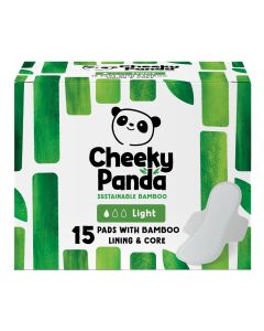 The Cheeky Panda - Pads with Bamboo Lining Light/15 Pads - 36 x 150g