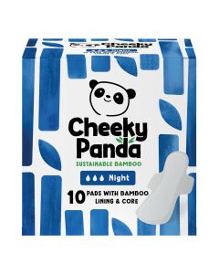 The Cheeky Panda - Pads with Bamboo Lining Night/10 Pads - 36 x 182g