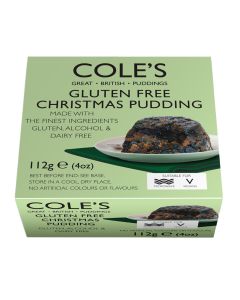 Cole's Puddings - Gluten Free Small Christmas Pudding - 24 x 112g