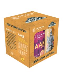 Crumbs Brewing - Crumbs & Curry Smugglers Snack Gift Box (2 x 440ml Cans of Beer & 2 x 160g Cans of Bombay Mix Snacks) - 6 x 1200g