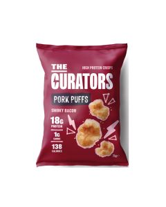 The Curators - Smoky Bacon Pork Puffs - 20 x 25g
