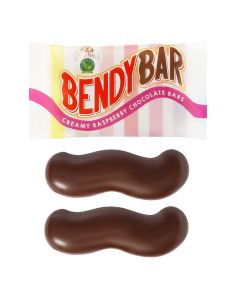 Catherine's Originals - Vegan Milk Chocolate Bendy Bar Twin Pack with a Raspberry Filling - 25 x 50g