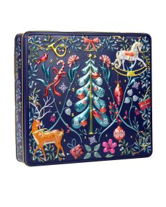 Silver Crane - Scandi Christmas Belgian Chocolate Biscuits Tin - 12 x 375g
