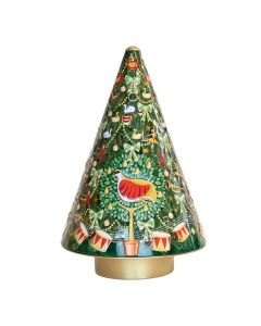 Silver Crane - 12 Days of Christmas Musical Rotating Tree Christmas Spice Cookie Tin - 6 x 300g