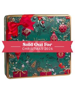 Silver Crane - Merry & Bright Belgian Chocolate Biscuit Tin - 6 x 375g