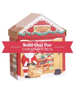 Silver Crane - Santa's Workshop Choc Chip Cookie Tin - 6 x 300g