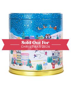 Silver Crane - Merry Little Christmas Musical Carousel Choc Chip Cookie Tin - 6 x 200g