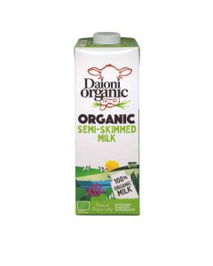 Daioni - Organic Semi-Skimmed Milk - 12 x 1l