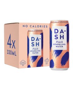 Dash Water - Sparkling Water infused with Wonky Peaches Multipack - 6 x 4 x 330ml