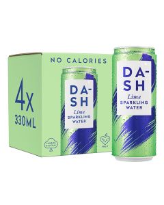 Dash Water - Sparkling Water Infused with Wonky Limes Multipack - 6 x 4 x 330ml