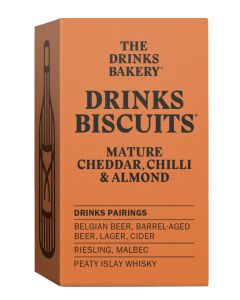 The Drinks Bakery - Mature Cheddar Chilli & Almond - 8 x 36g