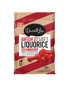 Darrell Lea - Batch 37 Soft Strawberry Liquorice - 8 x 200g