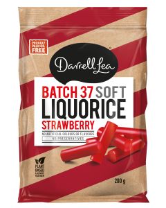 Darrell Lea - Batch 37 Strawberry Liquorice - 8 x 200g