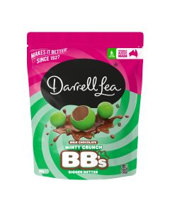 Darrell Lea - Minty Crunch Milk Chocolate BB's - 12 x 168g