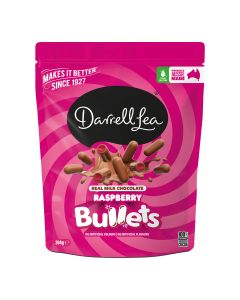 Darrell Lea - Milk Chocolate Raspberry Bullets - 12 x 204g
