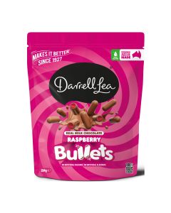 Darrell Lea - Milk Chocolate Raspberry Bullets - 12 x 204g