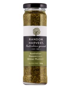 Random Harvest - Peppercorn Shiraz Mustard - 8 x 150g