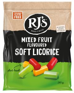 RJ's Licorice - Mixed Fruit Flavoured Licorice - 12 x 280g