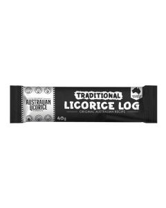 The Great Australian Licorice Company - Traditional Soft Eating Licorice Log - 25 x 40g