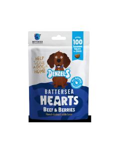 Denzel's - Battersea Hearts For Dogs Beef & Berries - 10 x 90g