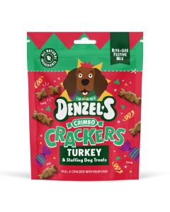 Denzel's - Crimbo Crackers Turkey & Stuffing Dog Treats  - 6 x 90g