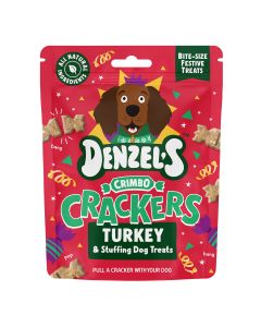 Denzel's - Crimbo Crackers Turkey & Stuffing Dog Treats - 6 x 90g