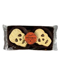 Diforti - Hazelnut filled Chocolate Skull Biscuits - 6 x 200g