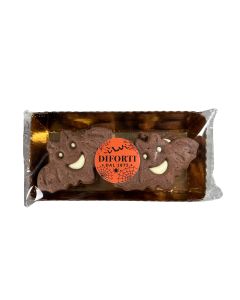 Diforti - White filled Chocolate Bat Biscuits (4 Biscuits) - 6 x 200g