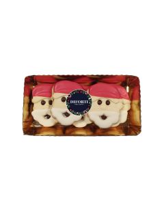 Diforti - Hazlenut filled Chocolate Father Christmas Biscuits - 6 x 200g