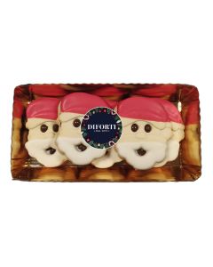 Diforti - Hazlenut filled Chocolate Father Christmas Biscuits - 6 x 200g