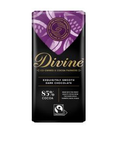 Divine Chocolate -  85% Dark Chocolate - 15 x 90g