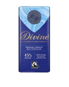 Divine Chocolate - 45% Milk Chocolate - 15 x 90g