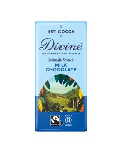 Divine Chocolate - Fairtrade 45% Milk Chocolate - 15 x 90g