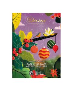 Divine - Fairtrade 70% Dark Chocolate Advent Calendar - 12 x 85g