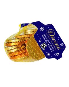 Divine - Fairtrade Milk Chocolate Coins - 25 x 65g