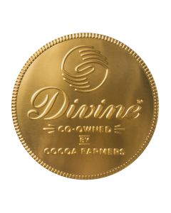 Divine - Fairtrade Milk Chocolate Giant Coin in SRP - 12 x 58g